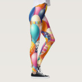 Farbige Ballonmuster Leggings (Rechts)