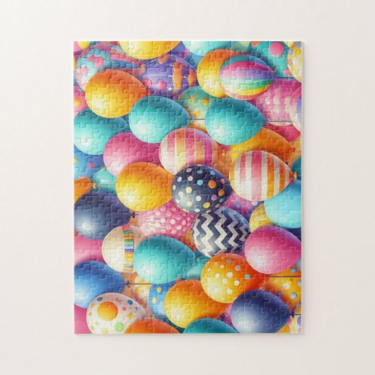 Farbige Ballonmuster Puzzle (Vertikal)
