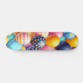 Farbige Ballonmuster Skateboard (Horizontal)