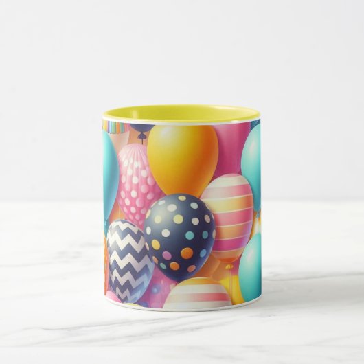 Farbige Ballonmuster Tasse (Zentrum)