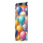 Farbige Ballonmuster Thermosbecher (Nach links gedreht)
