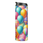 Farbige Ballonmuster Thermosbecher (Nach rechts gedreht)