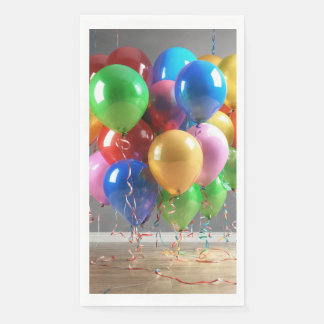 Farbige Ballons Papierserviette
