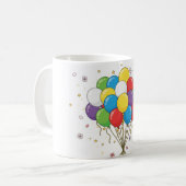 Farbige Ballons Tassendesign Kaffeetasse (Vorderseite Links)