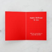 Farbige Balloons Custom Geburtstagskarte Karte (Innenseite)