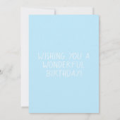 Farbige Balloons Geburtstagsflatter Grußkarte (Rückseite)