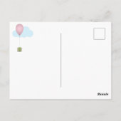 Farbige Balloons Geburtstagskarte Postkarte (Rückseite)