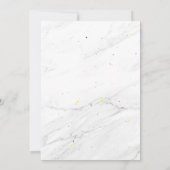 Farbige Balloons Geschlecht Neutal Baby Dusche Einladung (Rückseite)