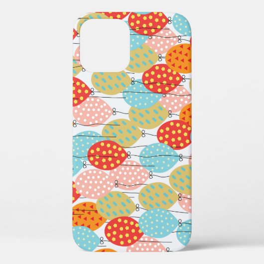 Farbige Balloons Variation Nahtloses Muster Case-Mate iPhone Hülle (Rückseite)