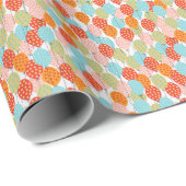 Farbige Balloons Variation Nahtloses Muster Geschenkpapier (Rolleneckpunkt)