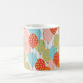 Farbige Balloons Variation Nahtloses Muster Kaffeetasse (Mittel)