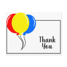 Farbige Balloons Vielen Dank