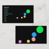 Farbige Balls-Visitenkarte Visitenkarte (Vorne/Hinten)