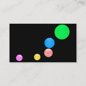 Farbige Balls-Visitenkarte Visitenkarte (Rückseite)