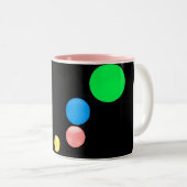 Farbige Balls Zweifarbige Tasse (VorderseiteRechts)