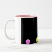 Farbige Balls Zweifarbige Tasse (Links)