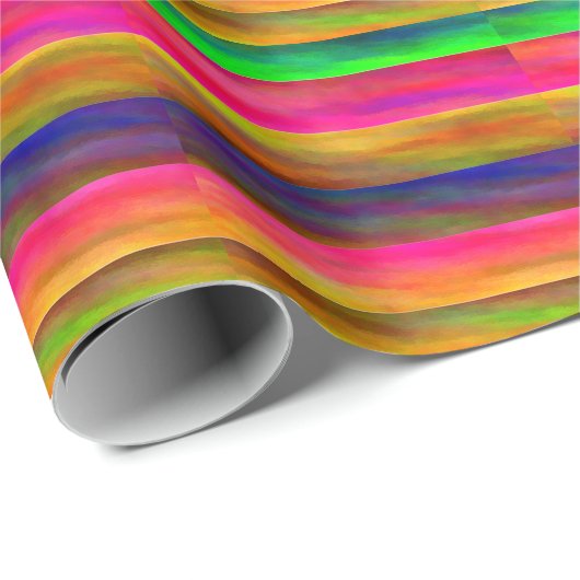 farbige Bänder Geschenkpapier (Rolleneckpunkt)