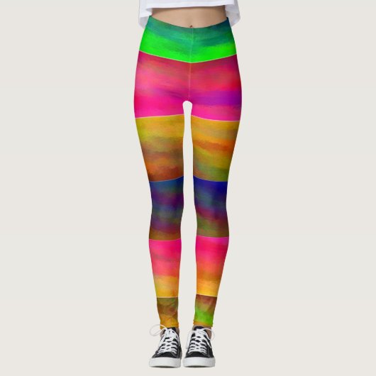 farbige Bänder Leggings (Vorderseite)