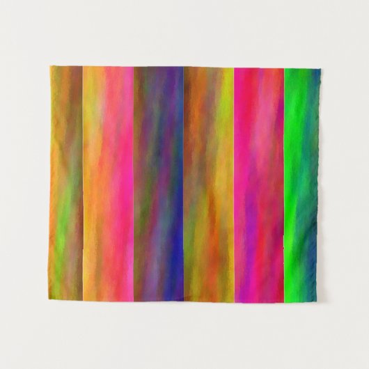 farbige Bänder Wandteppich (Vorderseite (Horizontal))