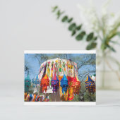 Farbige Banner Postkarte (Stehend Vorderseite)