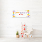 Farbige Banner zum Geburtstag - Innendesign (Insitu)