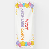 Farbige Banner zum Geburtstag - Innendesign (Vertikal)