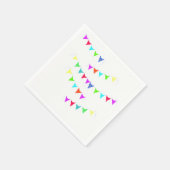 Farbige Banners Paper Napkins Serviette (Ecke)
