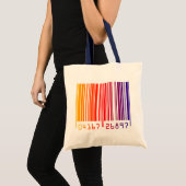 Farbige Barcode Tote Tasche (Vorderseite (Produkt))