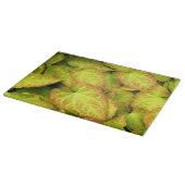 Farbige Barrenwort-Pflanze Blätter Schneidebrett (Ecke)