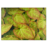 Farbige Barrenwort-Pflanze Blätter Schneidebrett (Vorderseite)