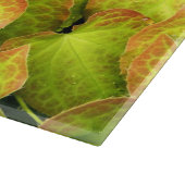 Farbige Barrenwort-Pflanze Blätter Schneidebrett (Ecke)