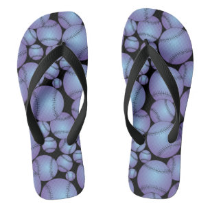 Farbige Baseballs Badesandalen