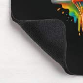 Farbige Basketball-Gefärbte Krawatte, Farbpalette Mousepad (Ecke)