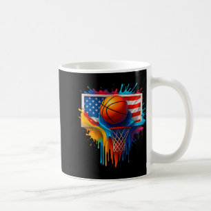 Farbige Basketball-Gefärbte Krawatte Farbschlauch Kaffeetasse
