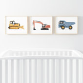 Farbige Baufahrzeuge Boys Room Bilderwand Sets