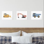 Farbige Baufahrzeuge Boys Room Bilderwand Sets (Schlafzimmer)