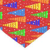 Farbige Bäume. Kurzer Tischläufer (Ecke)