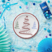 Farbige Bäume Pappteller (Party)