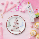 Farbige Bäume Pappteller (Party)