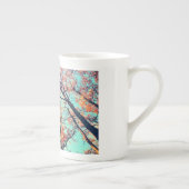 Farbige Bäume Porzellantasse (Rechts)