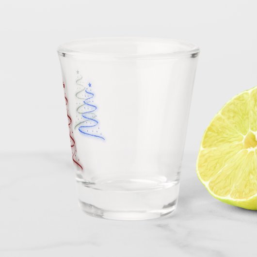 Farbige Bäume Schnapsglas (Rechts)