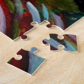 Farbige Bäume und Flussgemälde Puzzle (Seite)