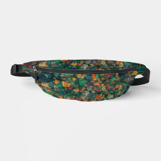 Farbige Baumkronen Bauchtasche (Vorderseite)