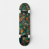 Farbige Baumkronen Skateboard (Vorderseite)