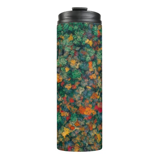 Farbige Baumkronen Thermosbecher (Vorderseite)