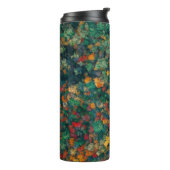 Farbige Baumkronen Thermosbecher (Nach links gedreht)