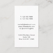 Farbige Baumkunsttherapie Visitenkarte (Rückseite)