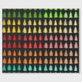 Farbige Baumwrapping-Papier Geschenkpapier (Flach)