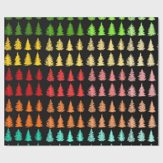 Farbige Baumwrapping-Papier Geschenkpapier (Flach)