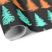 Farbige Baumwrapping-Papier Geschenkpapier (Rolleneckpunkt)